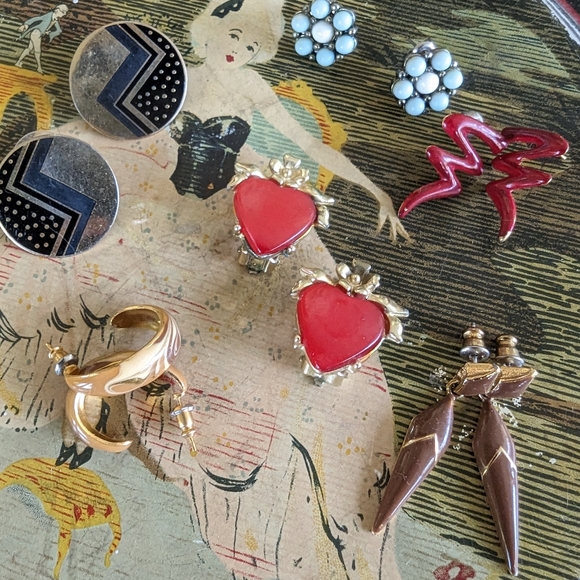 Vintage Earring Lot - Picture 1 of 10